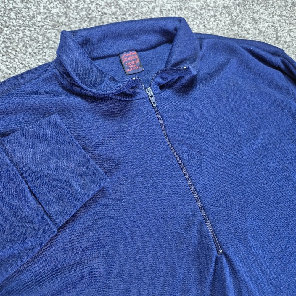 Vintage Patagonia Midweight Capilene Pullover Men's Medium‎ Half Zip Made in USA